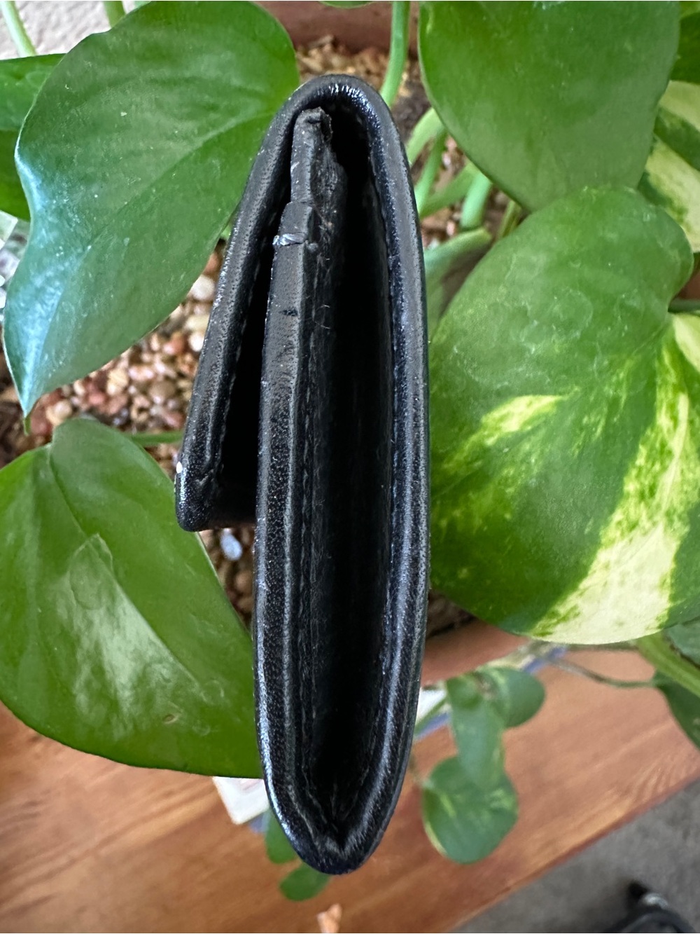 COACH Vintage Leather Cartouche Flap Snap Bifold Wallet Coin purse Black Turkey - Picture 8 of 9